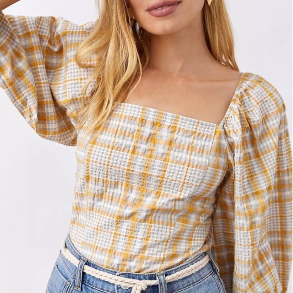 Anthropologie Puff Sleeve Top